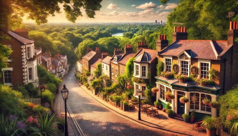 highgate village depiction